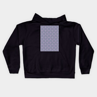 Purple and Turquoise Geometric PAttern Kids Hoodie